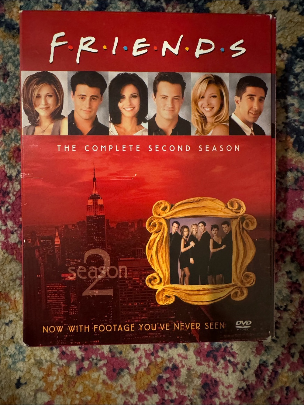 FRIENDS Season 2 DVD - Red and Gold Artwork